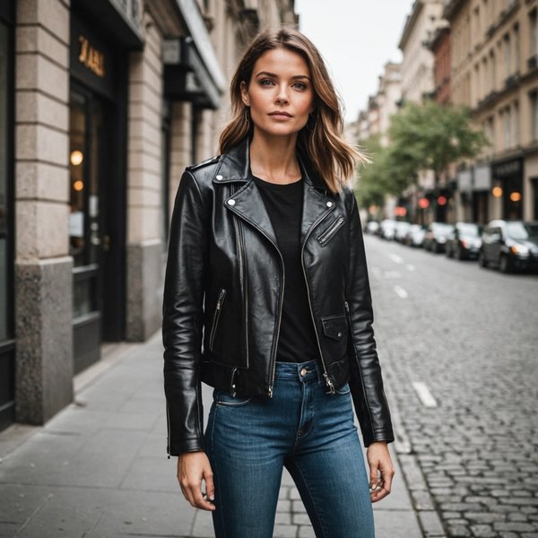 Comment porter des vestes en cuir sans paraître trop décontractée?